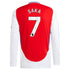 Bukayo Saka Arsenal  2024/2025 Home Long Sleeve Player Soccer Shirt – Red