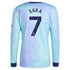 Bukayo Saka Arsenal 2024/25 Third Long Sleeve Player Soccer Shirt - Aqua