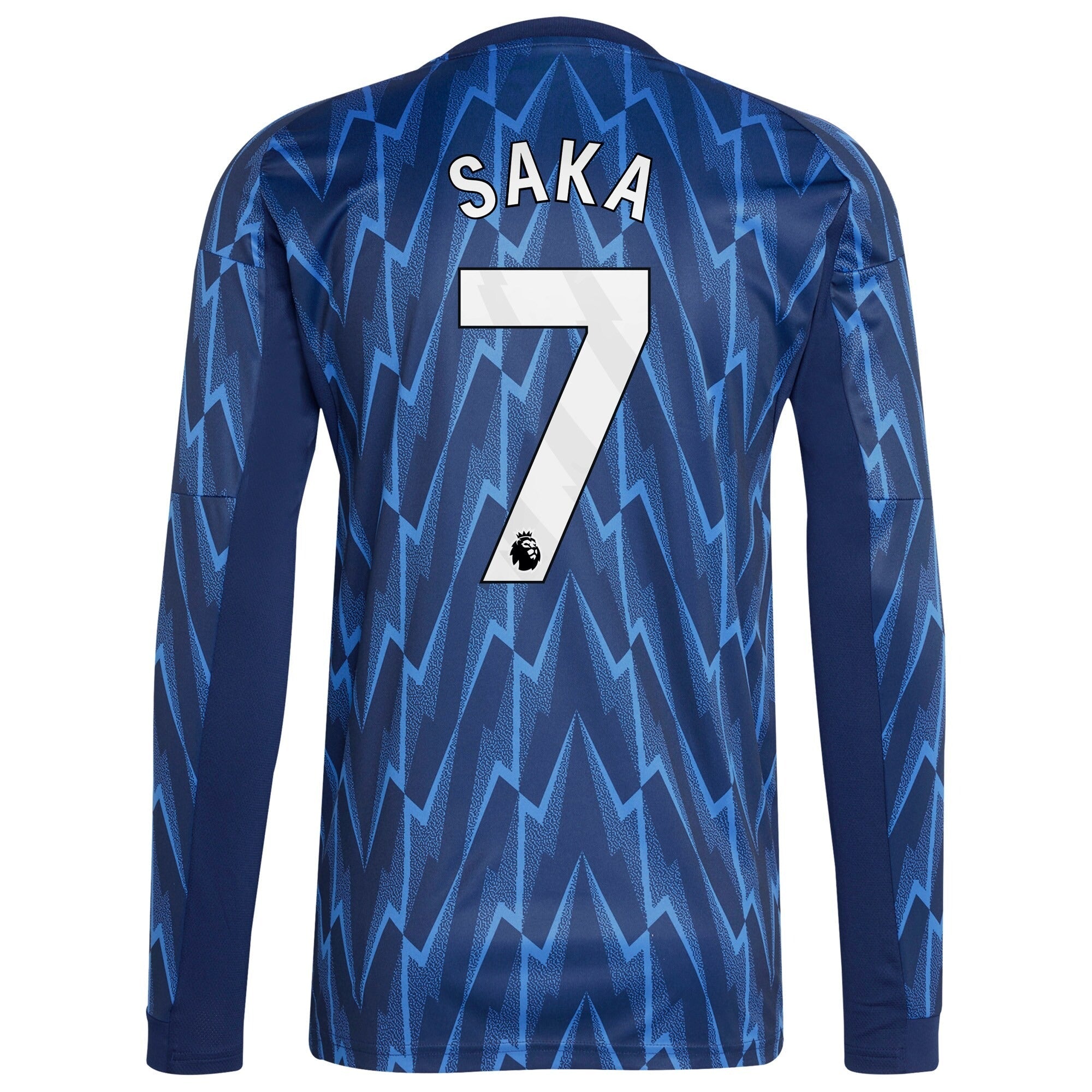Bukayo Saka Arsenal 2025/26 Away Long Sleeve Player Soccer Shirt - Blue