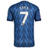 Bukayo Saka Arsenal 2025/26 Away Player Soccer Shirt - Blue