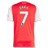 Bukayo Saka Arsenal 2025/26 Home Player Soccer Shirt - Red