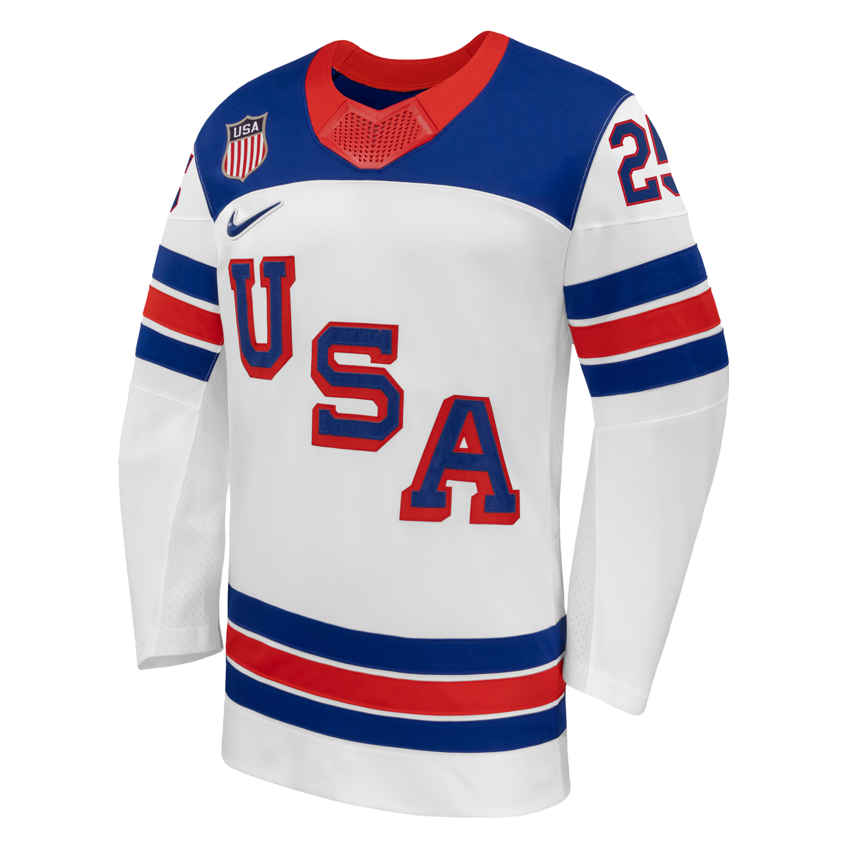 Charlie McAvoy #25 USA Hockey 2026 Away Jersey - Nike White