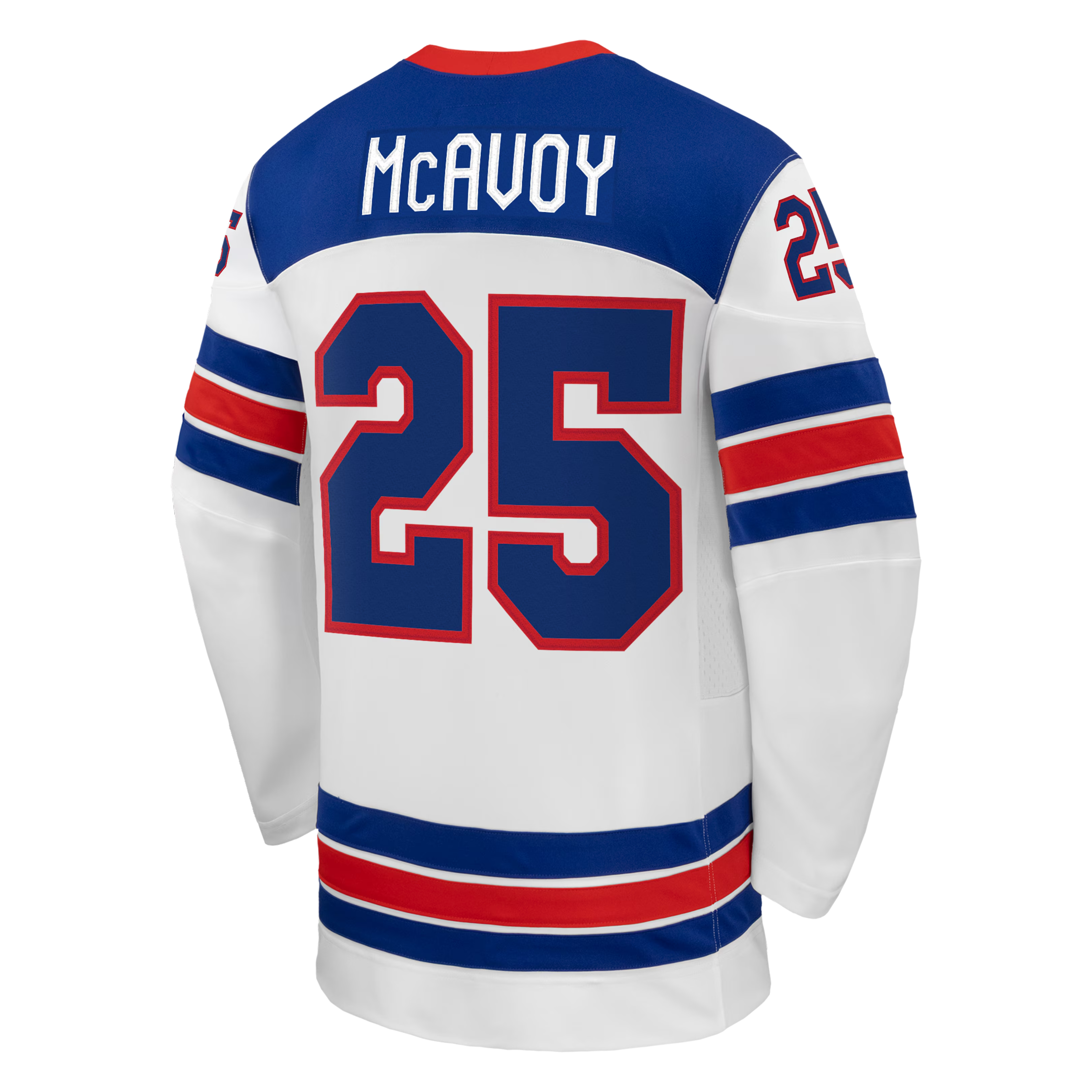 Charlie McAvoy #25 USA Hockey 2026 Away Jersey - Nike White