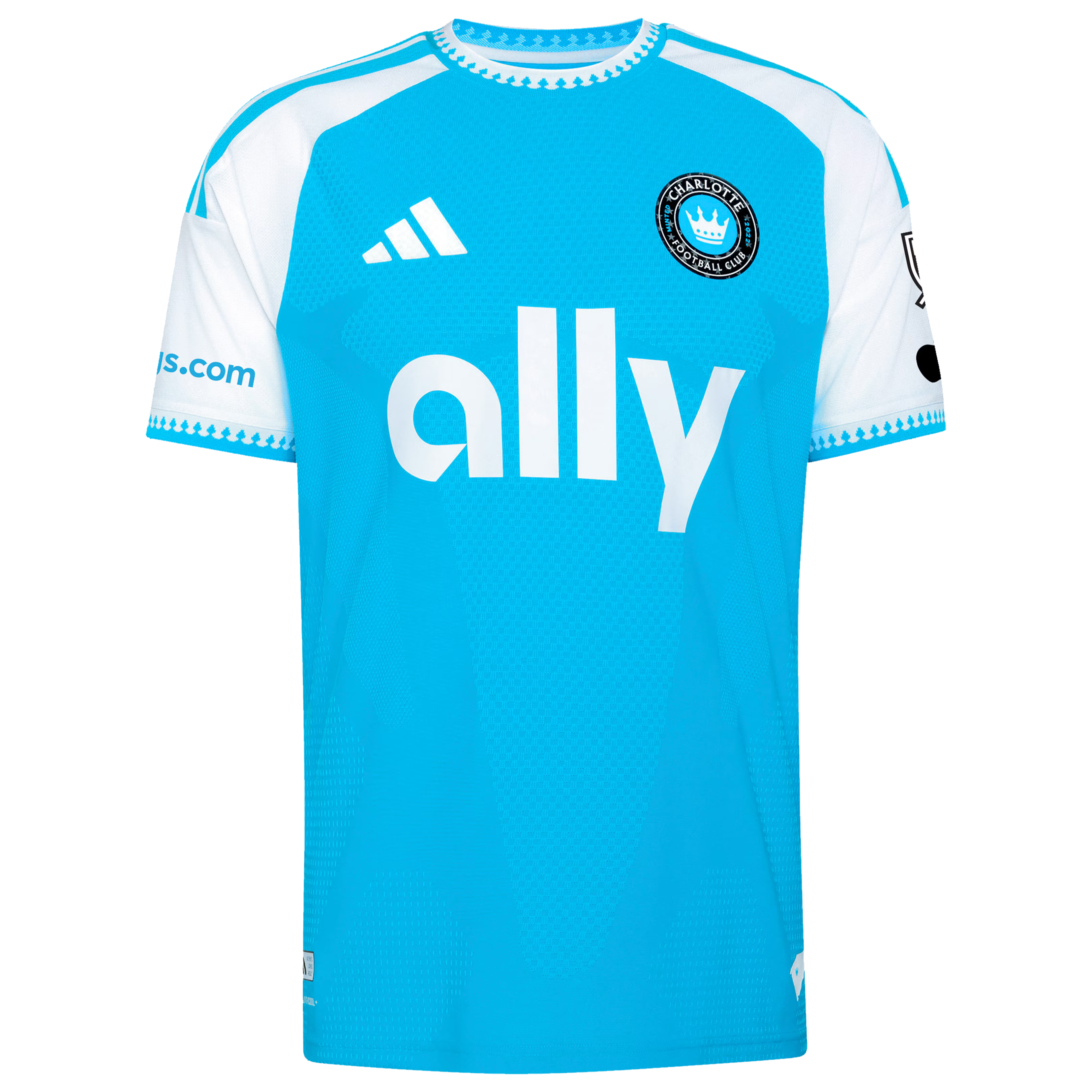 Charlotte FC // adidas Official 2026 Carolina Kit On-Field Patch Custom Jersey – Blue