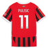 Christian Pulisic AC Milan 2024/25 Home Player Soccer Shirt - Red