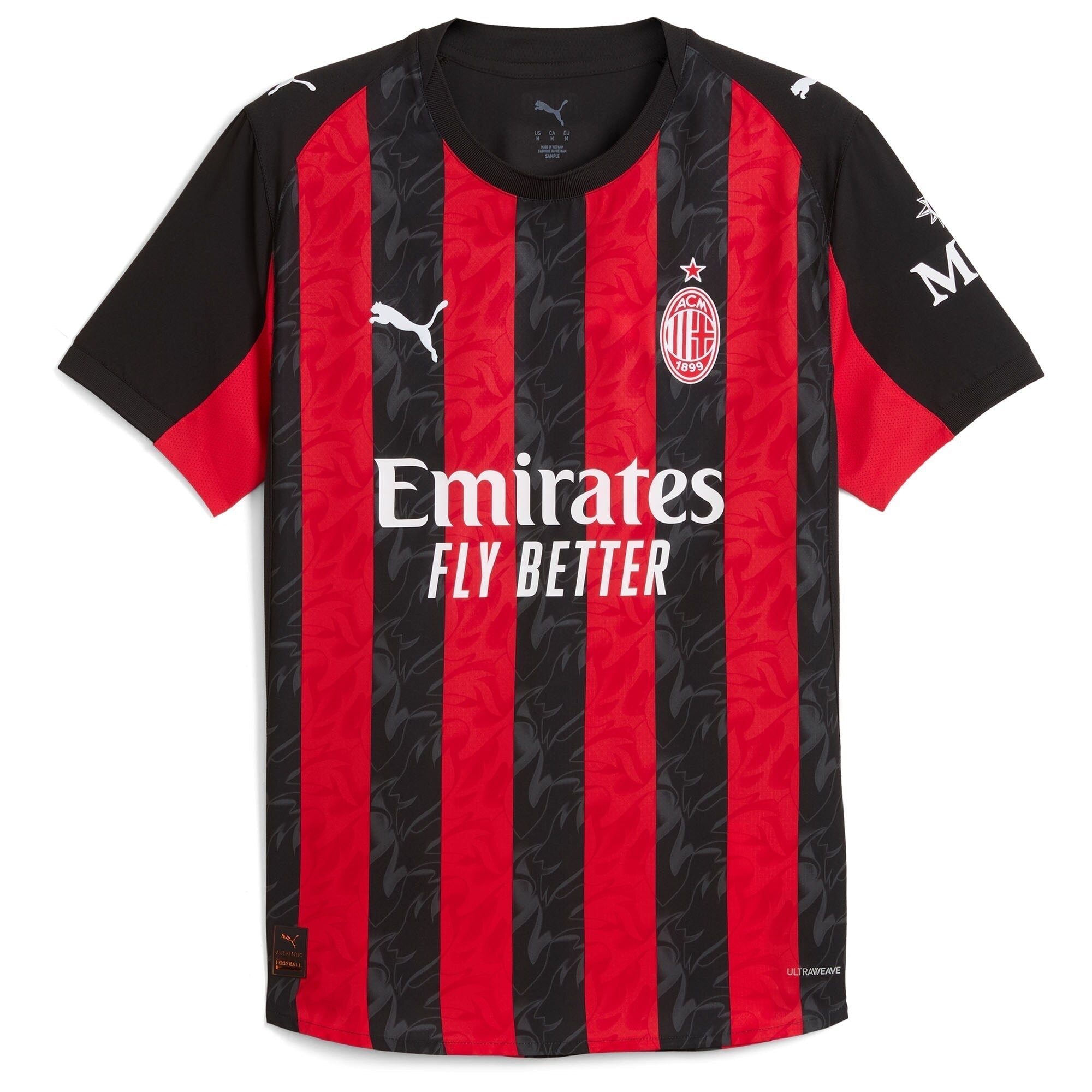 Christian Pulisic AC Milan 2025/26 Home Player Soccer Shirt - Red