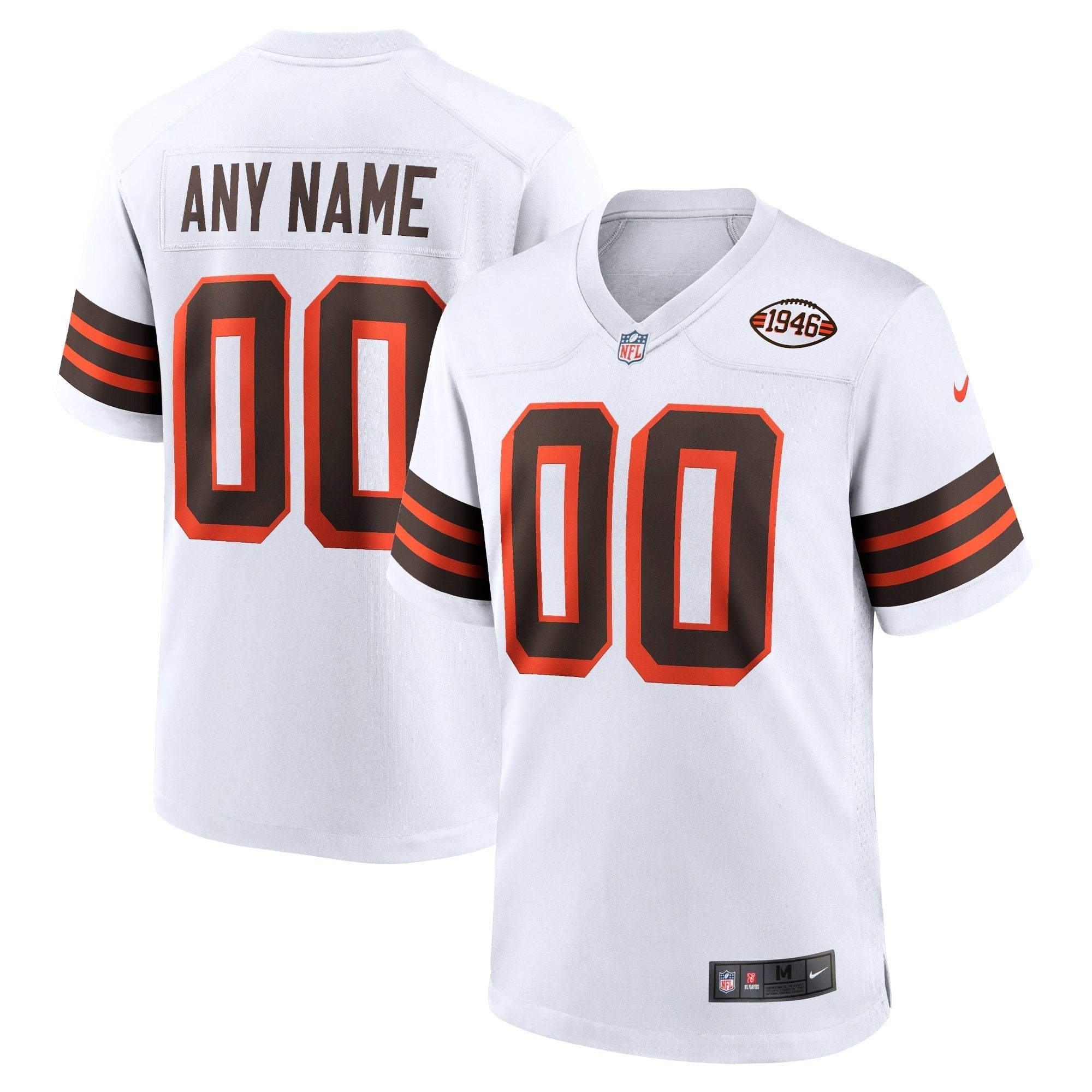 Cleveland Browns 1946 Collection Alternate Custom Soccer Shirt - White