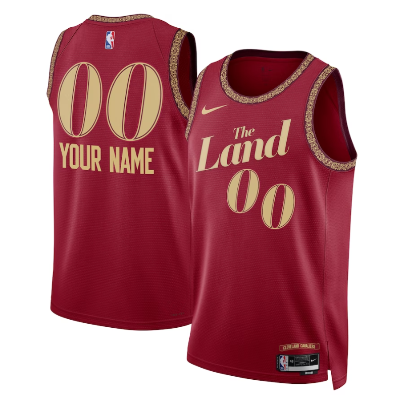 Cleveland Cavaliers Unisex 2023/24 customized Swingman Shirt - Wine - City Edition