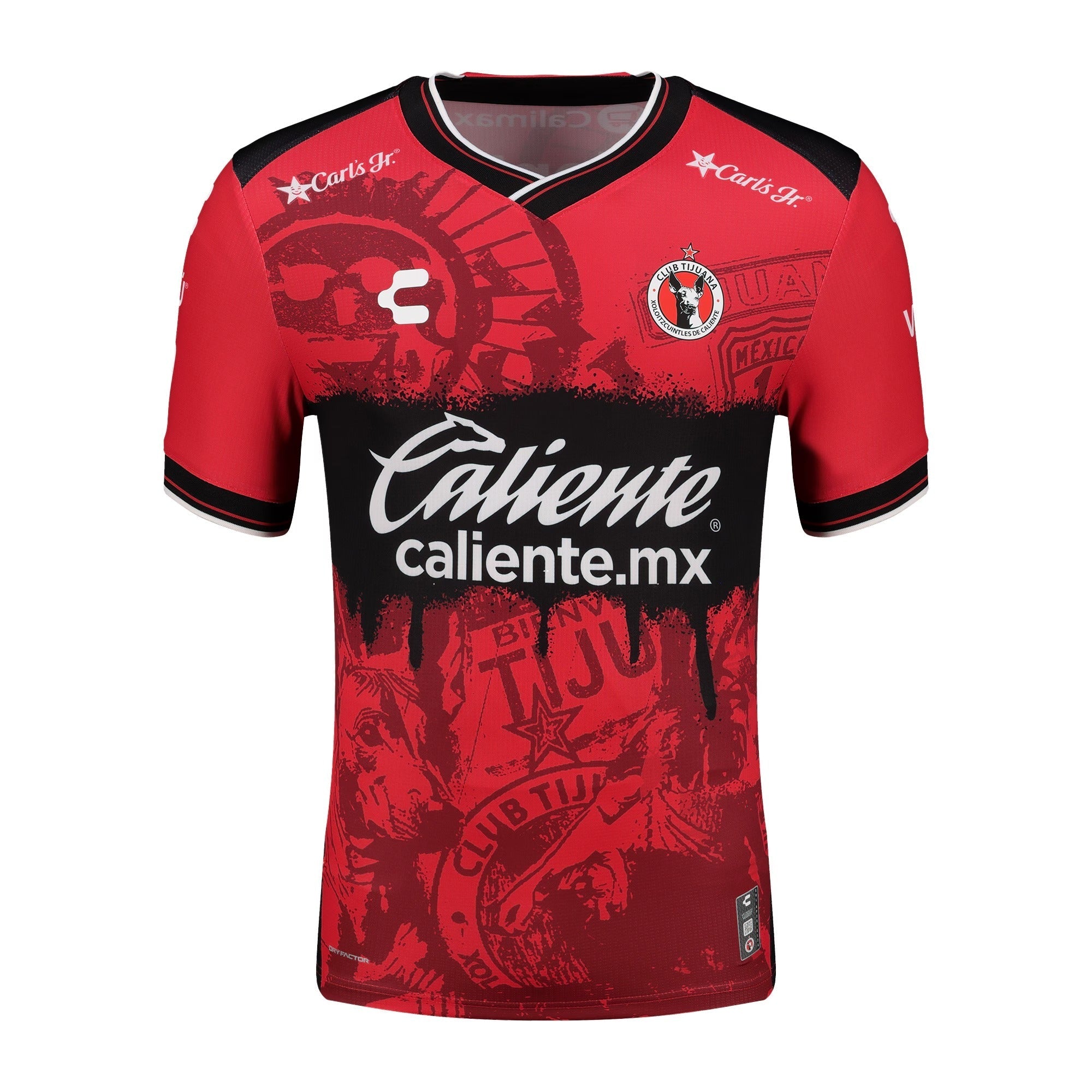 Club Tijuana Charly 2025/26 Home Authentic Soccer Shirt - Red