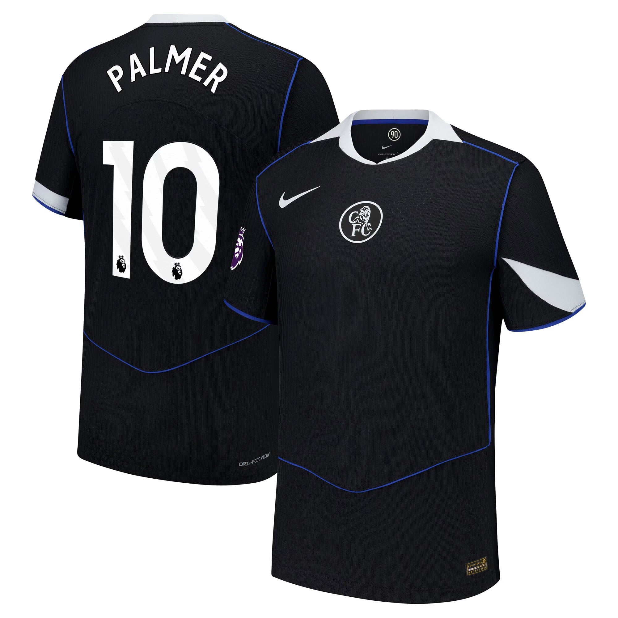 Cole Palmer Chelsea 2025/26 Third Player Soccer Shirt - Black