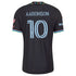 Colorado Rapids // adidas Paxten Aaronson #10 Official 2026 Colorful Colorado On-Field Patch Jersey – Black
