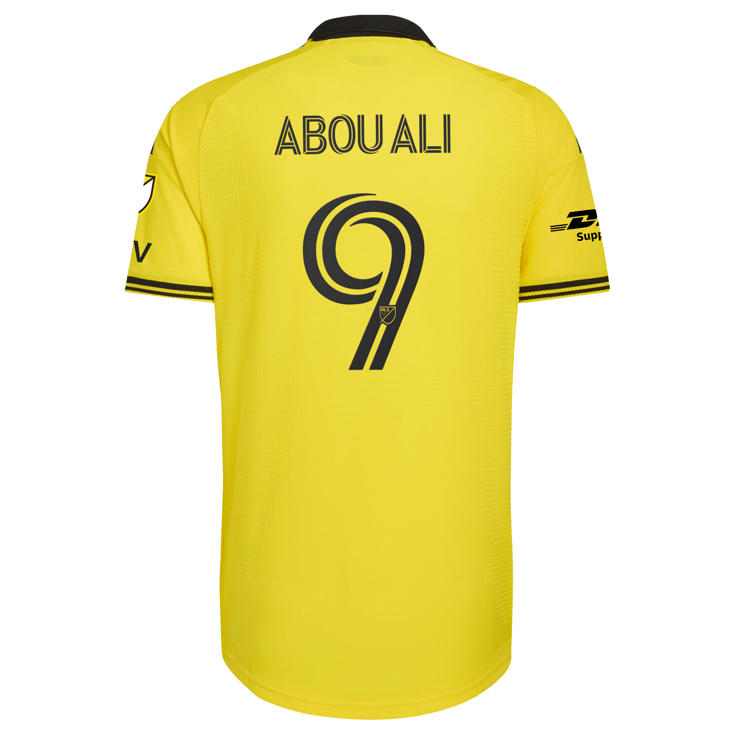 Columbus Crew // Wessam Abou Ali #9 Official 2026 The Crafted for Excellence On-Field Patch Jersey – Yellow
