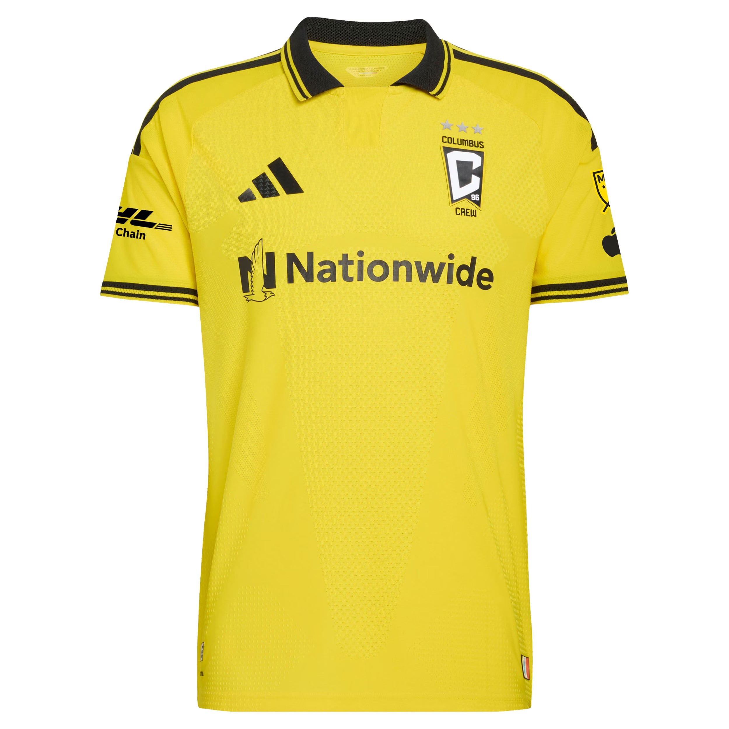 Columbus Crew // adidas Official 2026 The Crafted for Excellence On-Field Patch Custom Jersey – Yellow