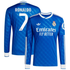 Cristiano Ronaldo 7 Real Madrid 2025/26 Third Long Sleeve Player Soccer Shirt - Blue