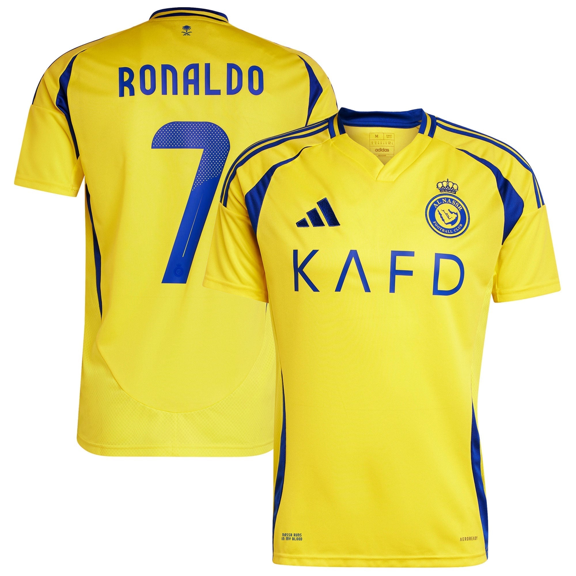 Cristiano Ronaldo Al-Nassr FC 2024/25 Home Player Soccer Shirt - Yellow