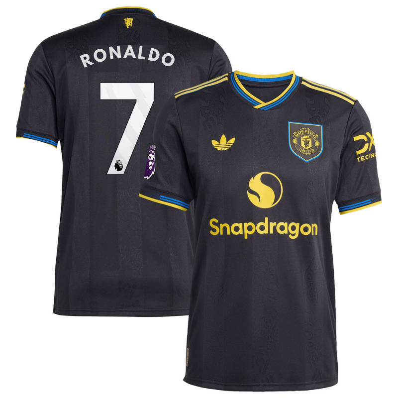 Cristiano Ronaldo Manchester United 2025/26 Third Player Soccer Shirt - Black