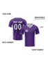 Custom Purple Soccer Jersey - Personalized Men's Football Team Shirt with Name and Number