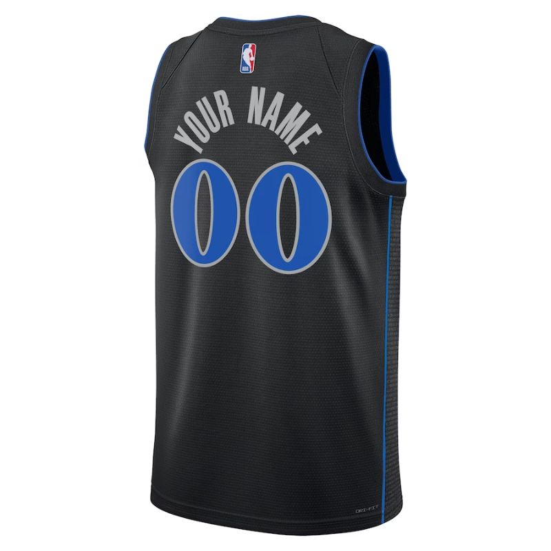 Dallas Mavericks Unisex 2023/24 customized Swingman Shirt - Black - City Edition