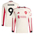 Darwin Núñez Liverpool 2025/26 Away Long Sleeve Player Soccer Shirt - White
