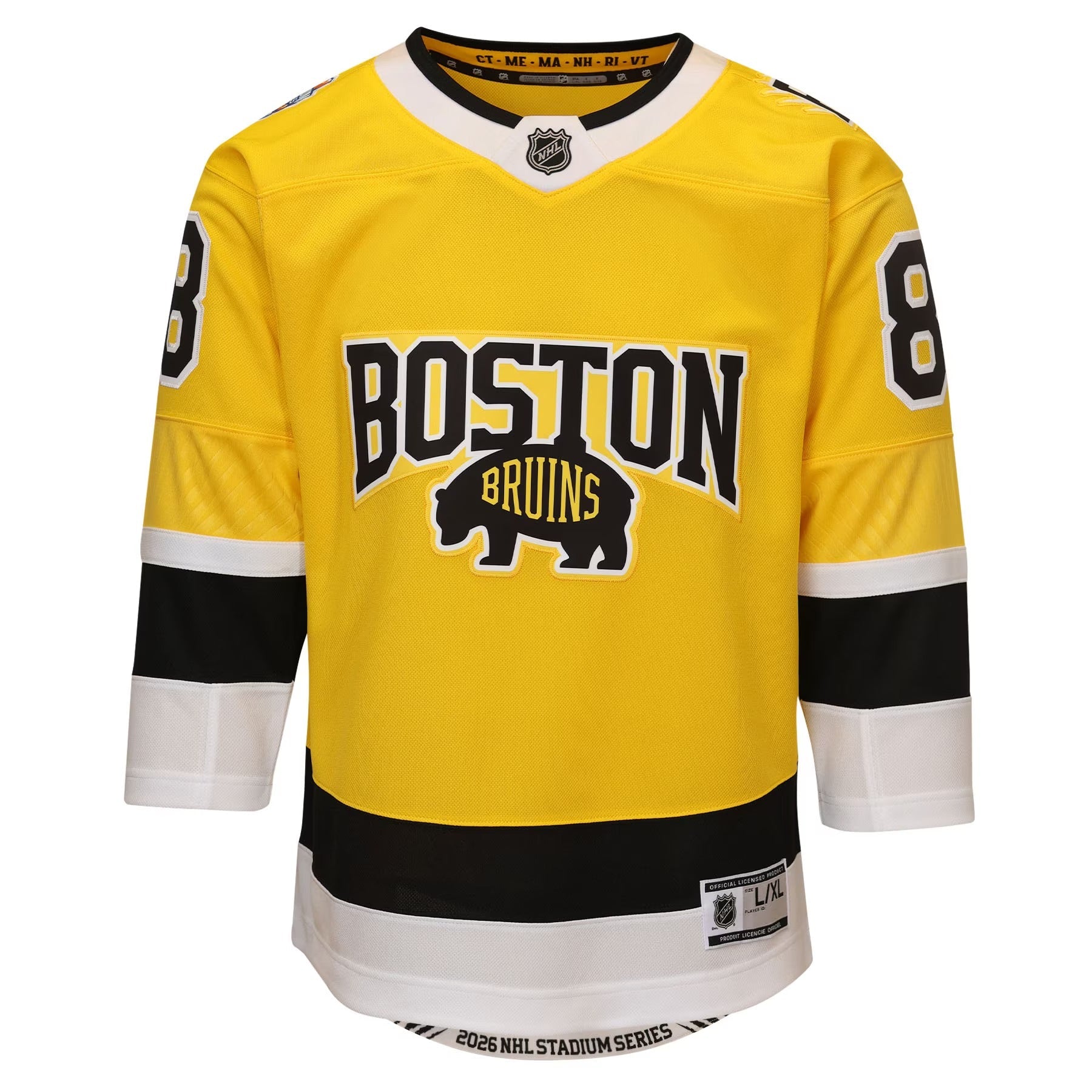 David Pastrňák Boston Bruins Outerstuff 2026 NHL Stadium Series Premier Jersey – Gold