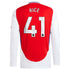 Declan Rice Arsenal  2024/2025 Home Long Sleeve Player Soccer Shirt – Red