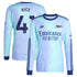 Declan Rice Arsenal 2024/25 Third Long Sleeve Player Soccer Shirt - Aqua