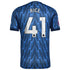 Declan Rice Arsenal 2025/26 Away Player Soccer Shirt - Blue