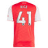 Declan Rice Arsenal 2025/26 Home Player Soccer Shirt - Red