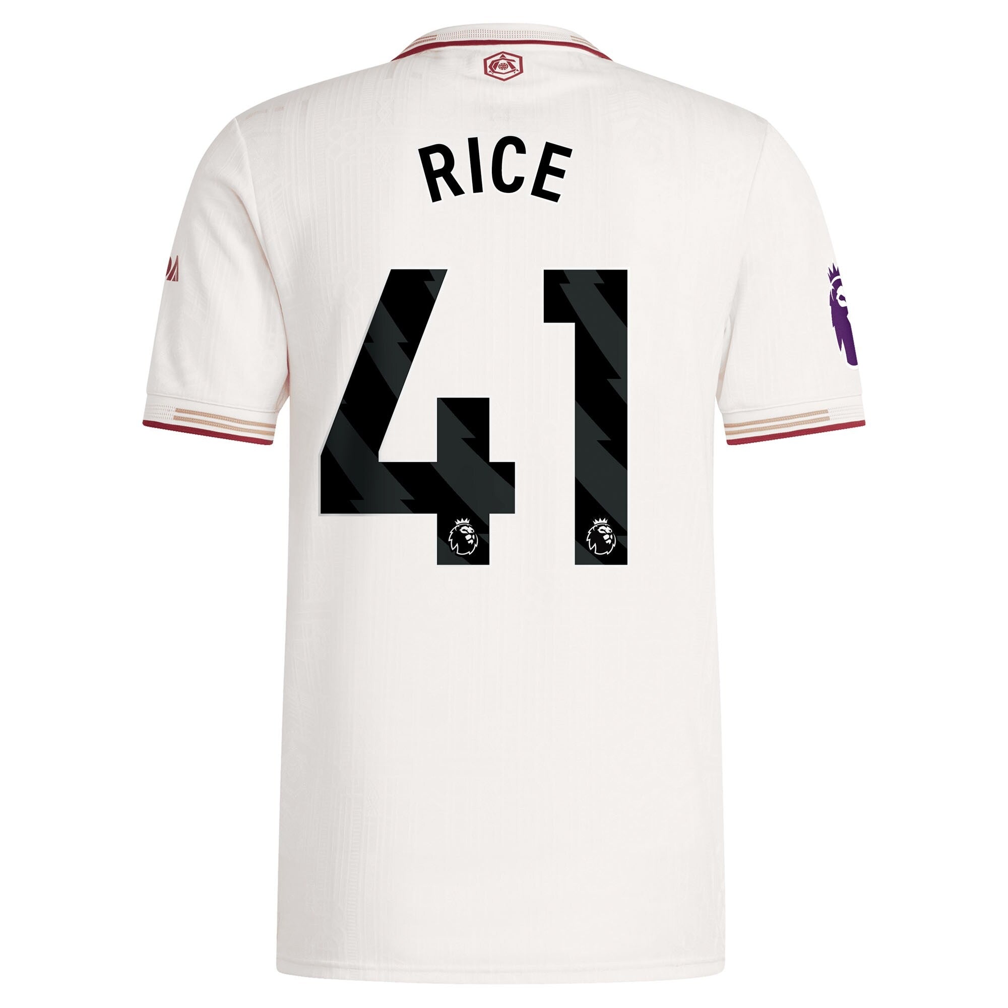 Declan Rice Arsenal 2025/26 Third Player Soccer Shirt - White