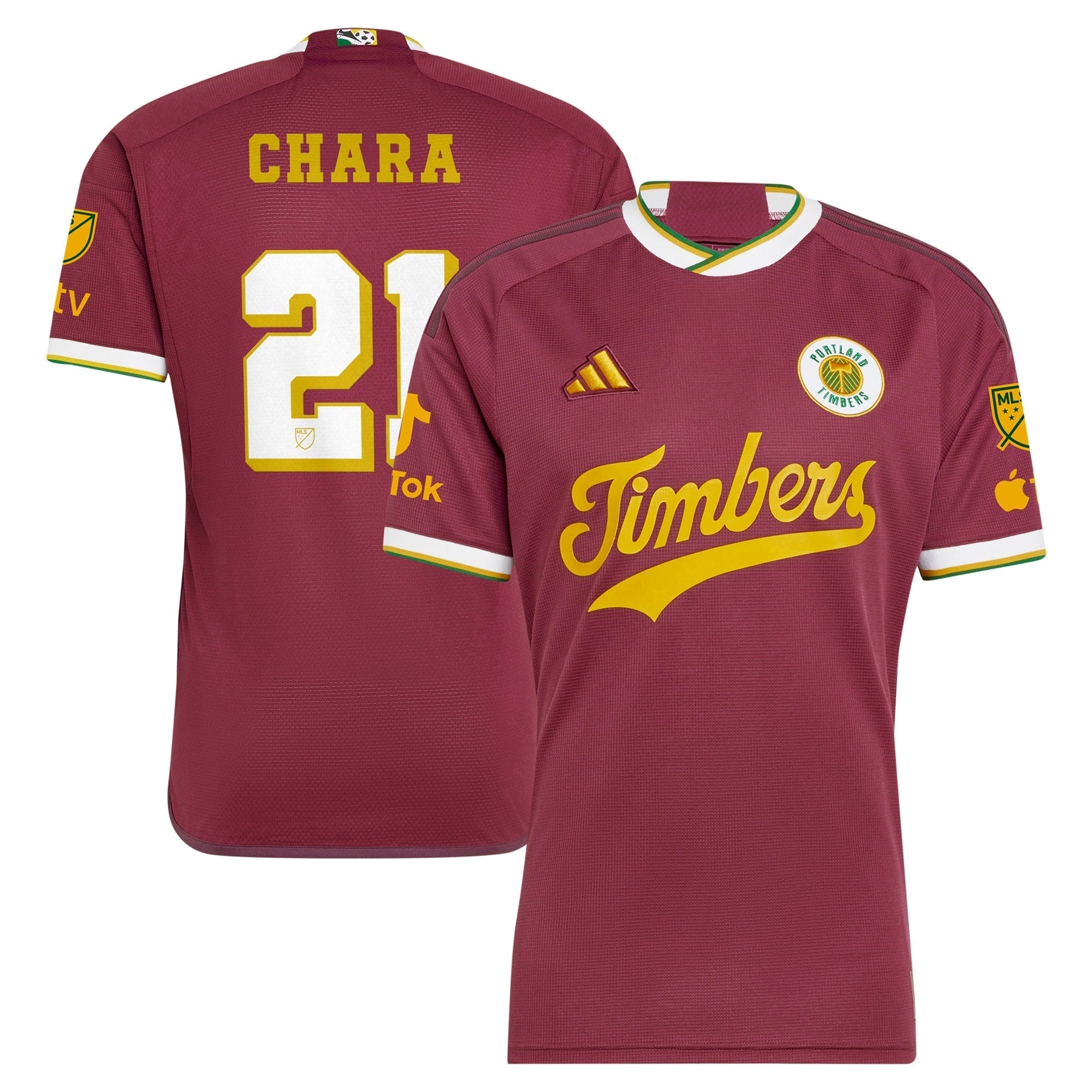 Diego Chara Portland Timbers 2024 Archive Soccer Shirt - Red