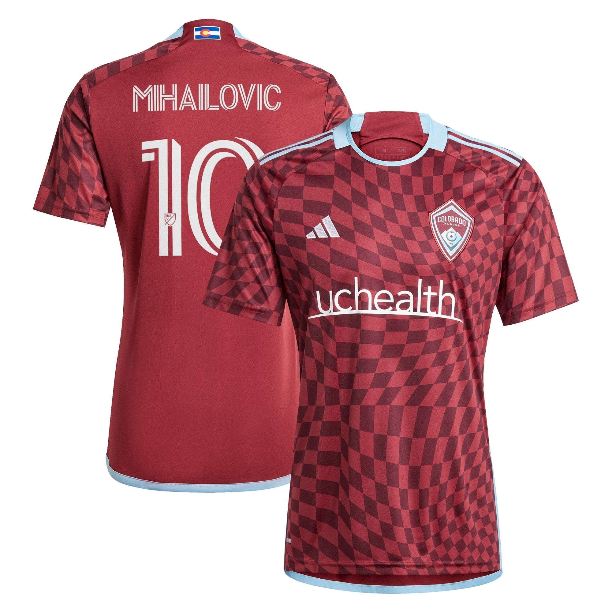 Djordje Mihailovic Colorado Rapids 2024 One Flag Kit Player Soccer Shirt - Burgundy