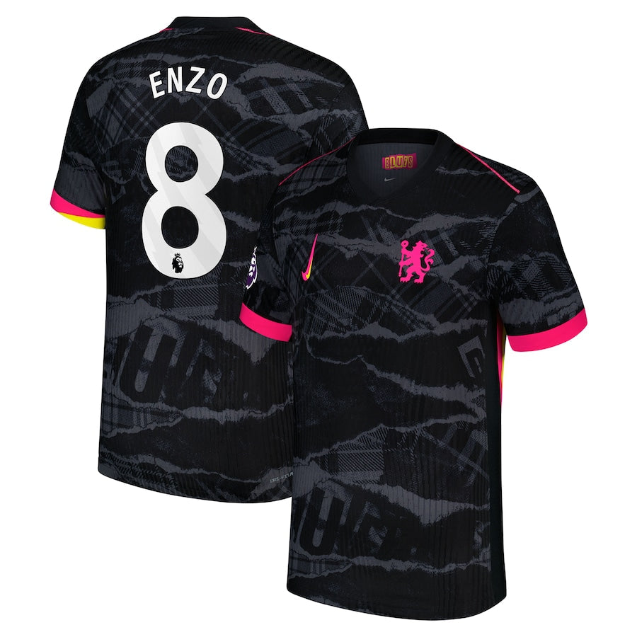 Enzo Fernández Chelsea 2024/25 Third Player Soccer Shirt - Anthracite