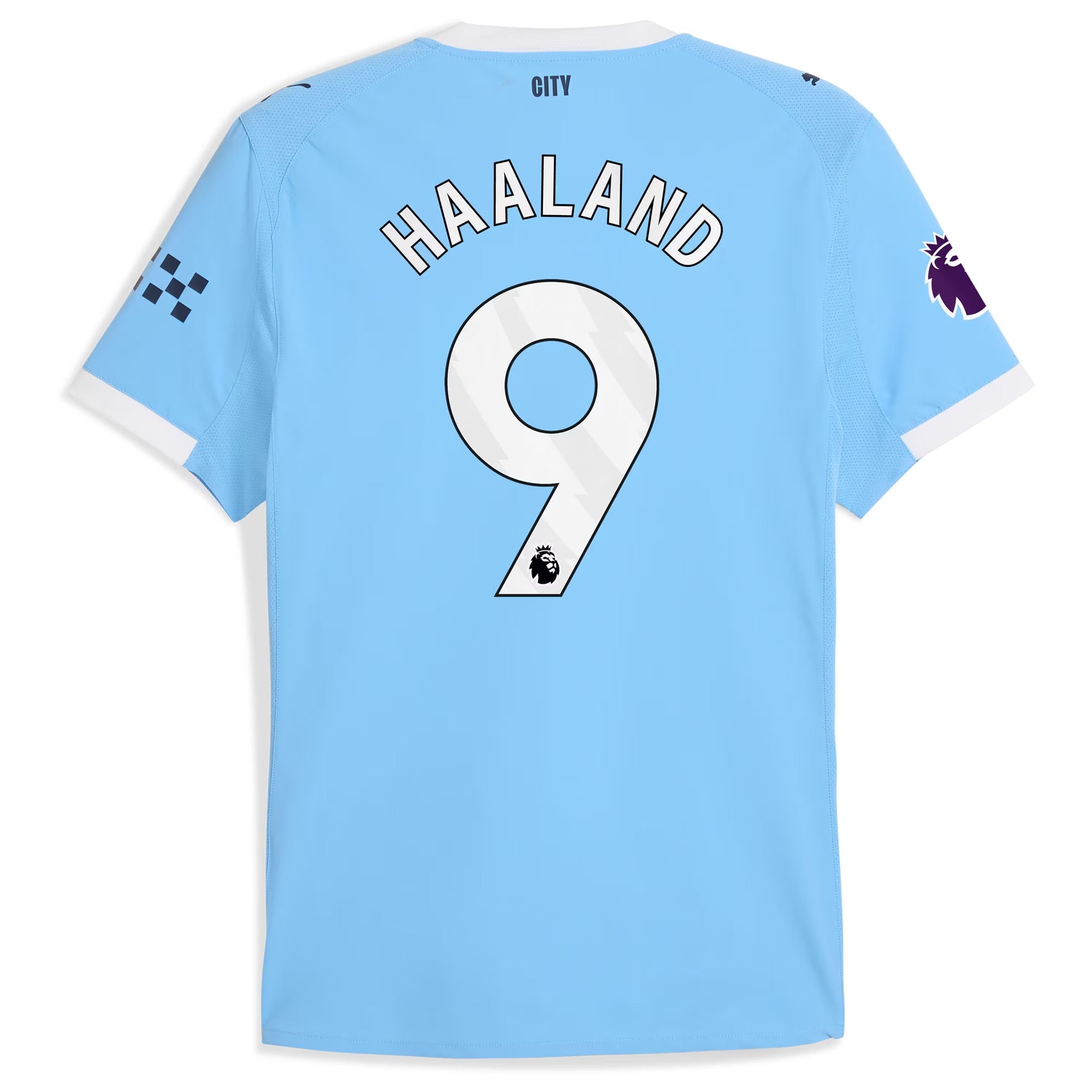 Erling Haaland Manchester City 2025/26 Home Player Soccer Shirt - Sky Blue