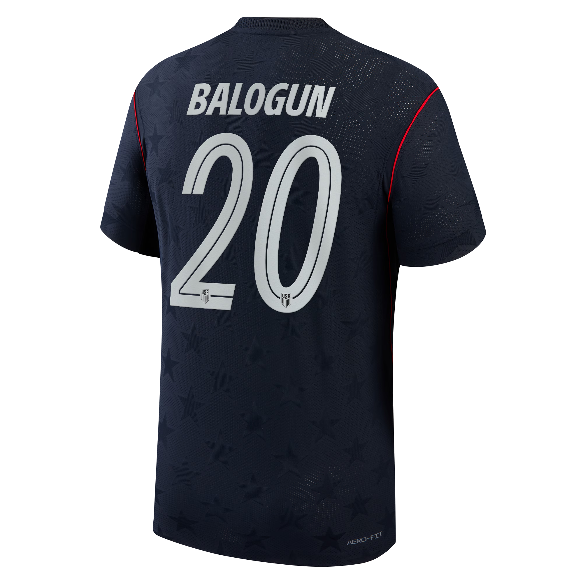 Folarin Balogun USMNT 2026 Away Match Jersey Blue | Nike USA Soccer Jersey