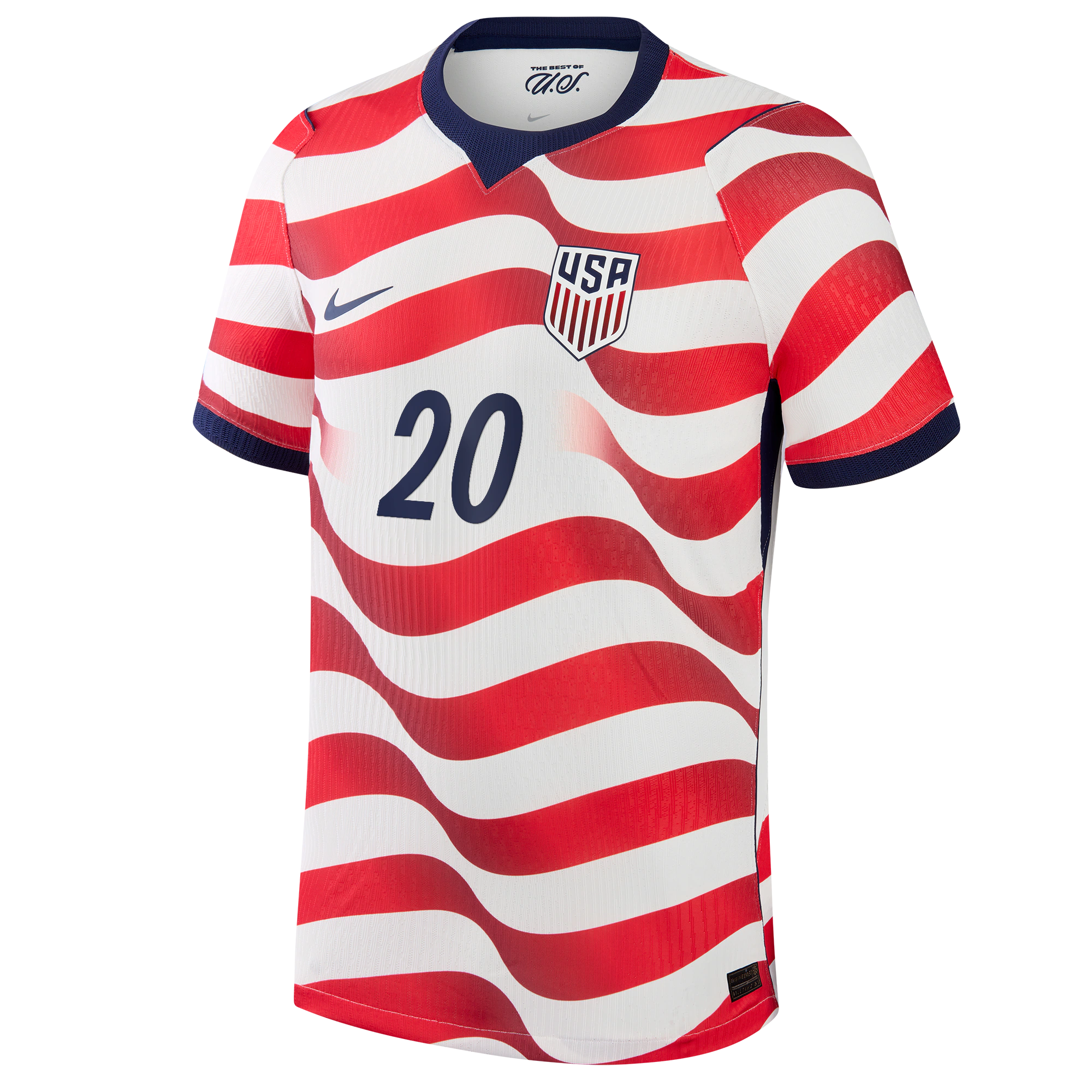Folarin Balogun USMNT 2026 Home Match Jersey White | Nike USA Soccer Jersey