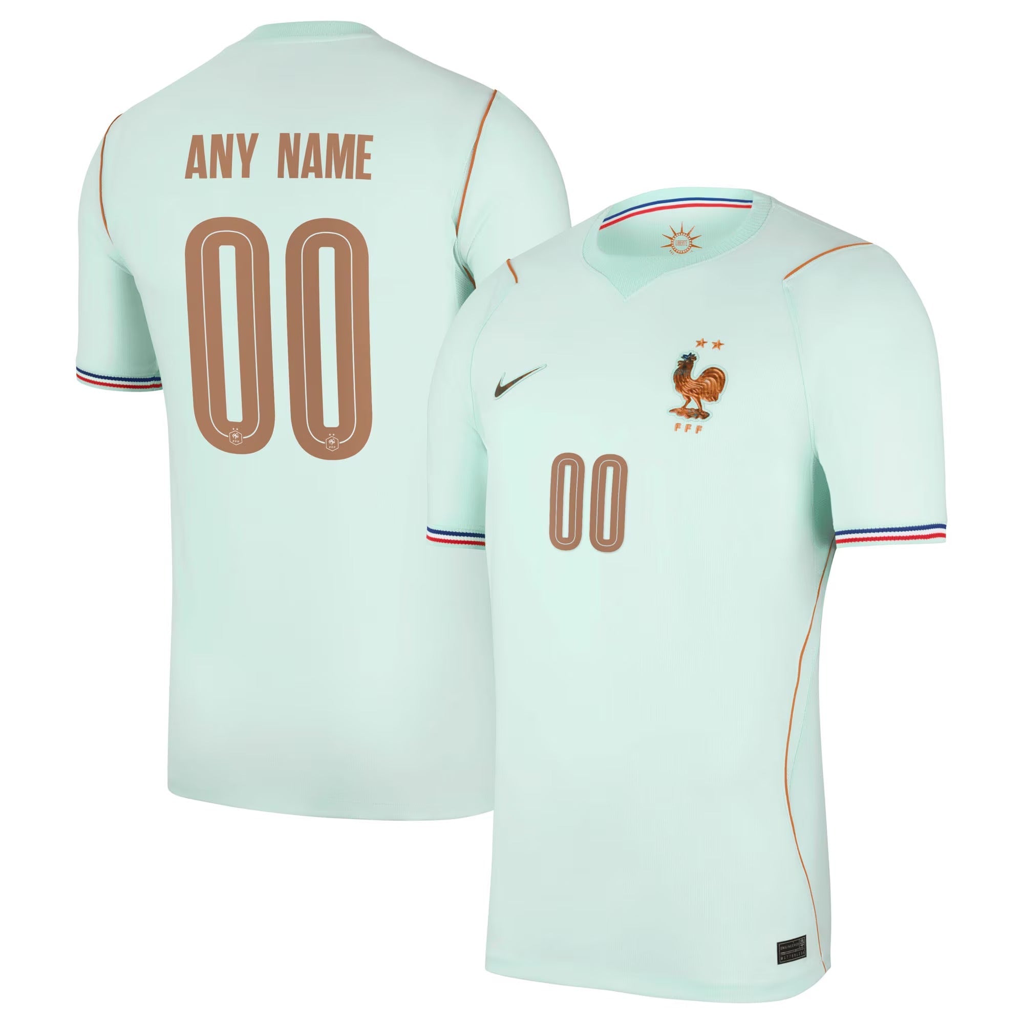 France National Team Nike 2026 Away Stadium Replica Custom Jersey - Green