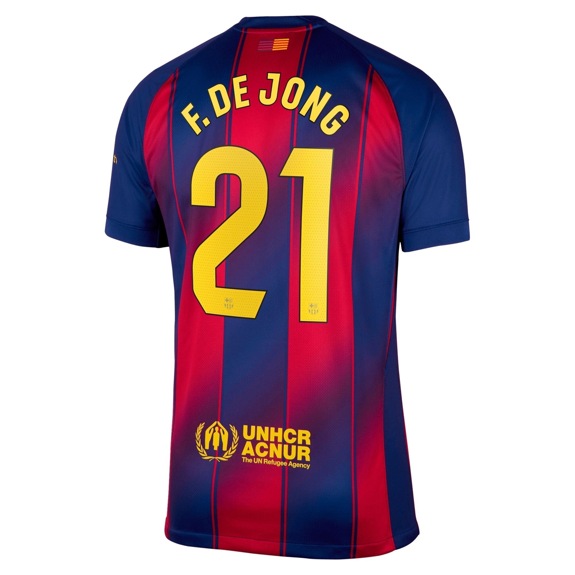 Frenkie de Jong Barcelona 2025/26 Home Soccer Shirt - Navy