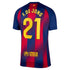 Frenkie de Jong Barcelona 2025/26 Home Soccer Shirt - Navy