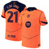 Frenkie de Jong Barcelona 2025/26 Third Player Soccer Shirt - Orange