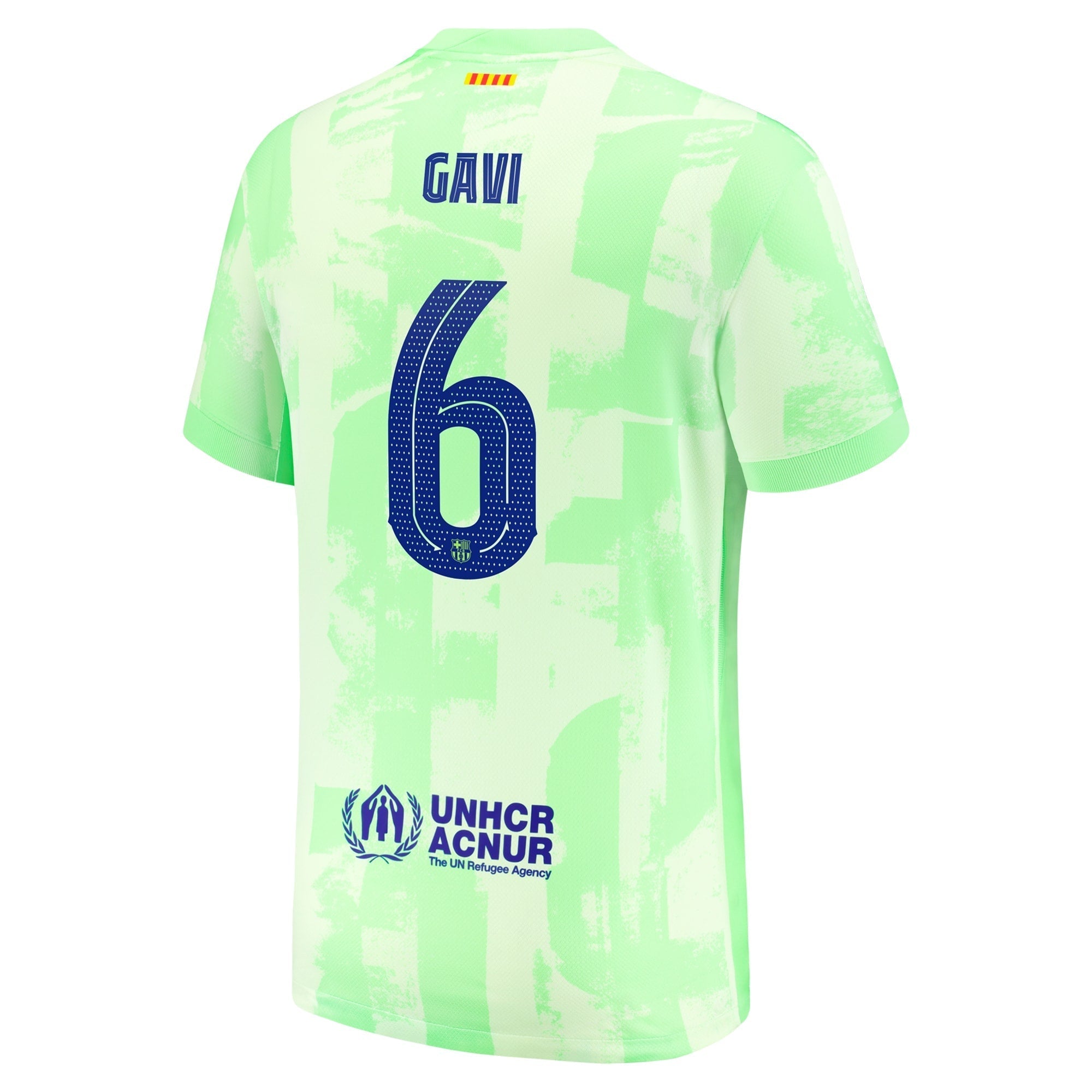 Gavi Barcelona 2024/25 Third Player Soccer Shirt - Yellow