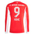Harry Kane Bayern Munich 2025/26 Home Long Sleeve Soccer Shirt - Red