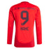 Harry Kane Bayern Munich  2024/2025 Home Long Sleeve Player Soccer Shirt - Red