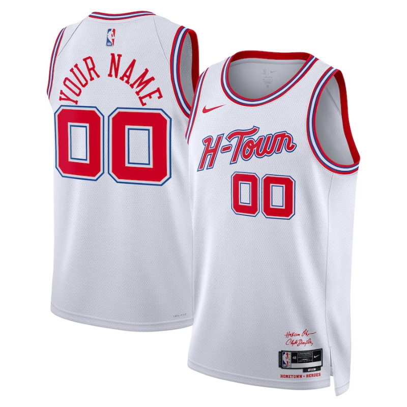 Houston Rockets Unisex 2023/24 customized Swingman Shirt - White - City Edition
