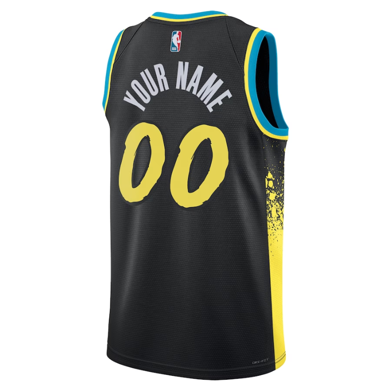 Indiana Pacers Unisex 2023/24 customized Swingman Shirt - Black - City Edition