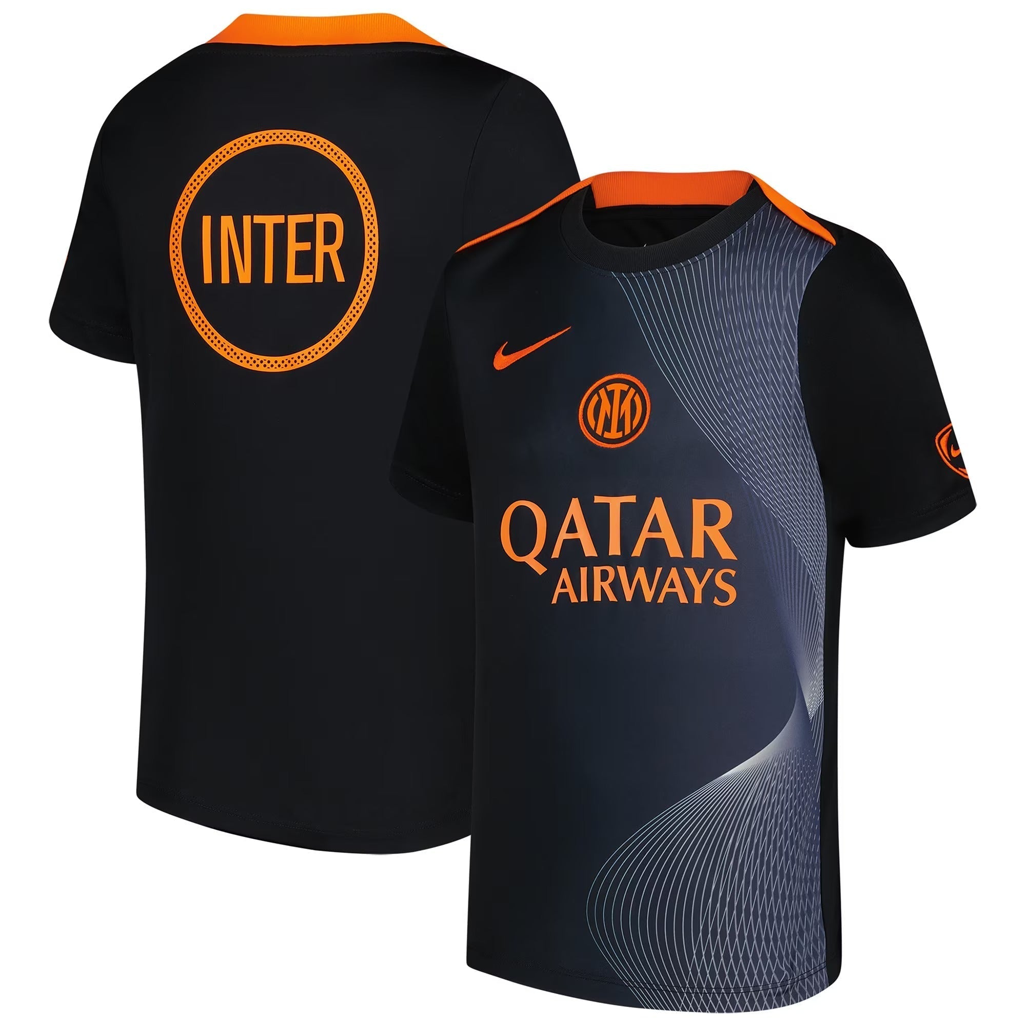 Inter Milan 2025/26 Third Academy Pro Pre-Match Performance Top - Black