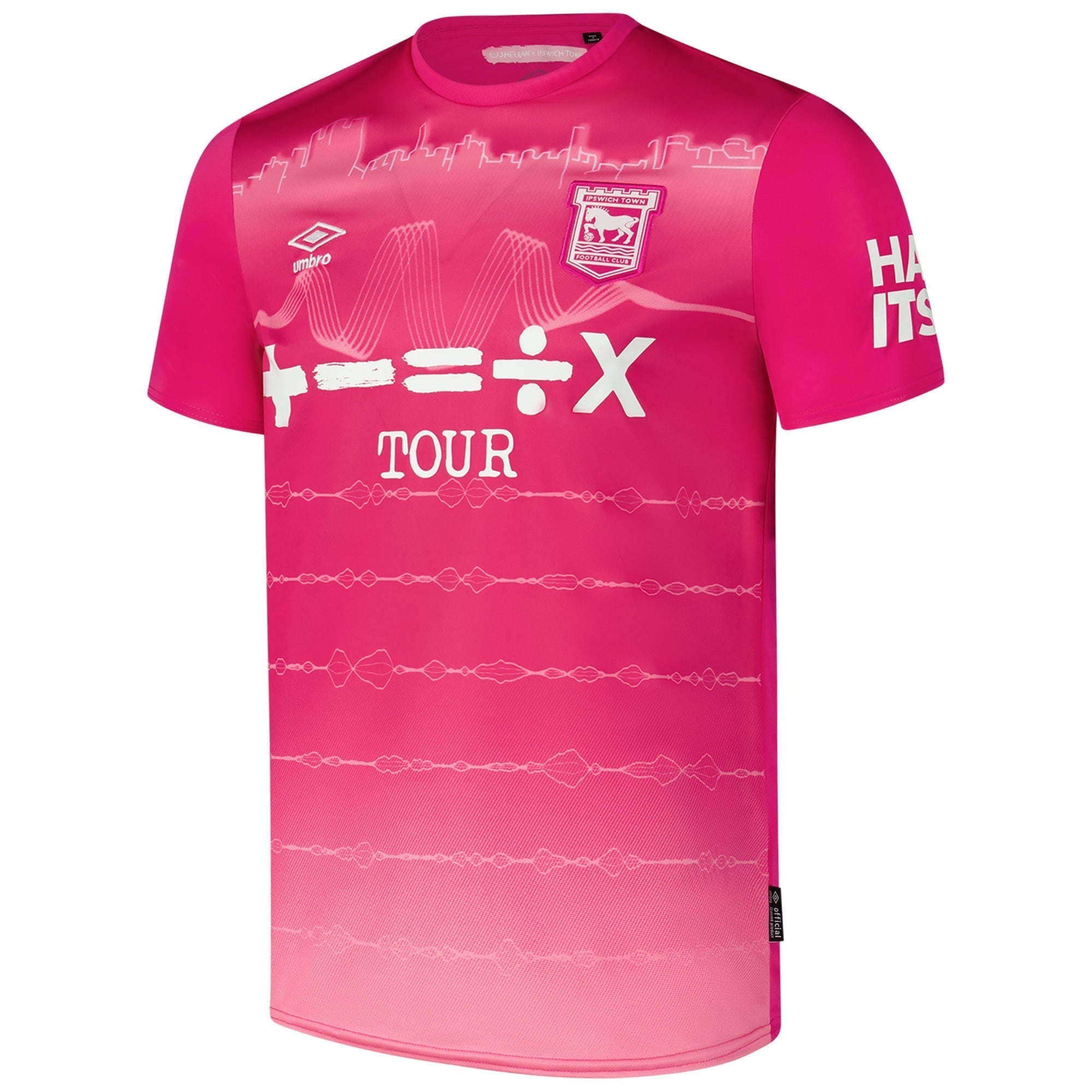 Ipswich Town F.C. Umbro 2024/25 Third Custom Soccer Shirt - Pink