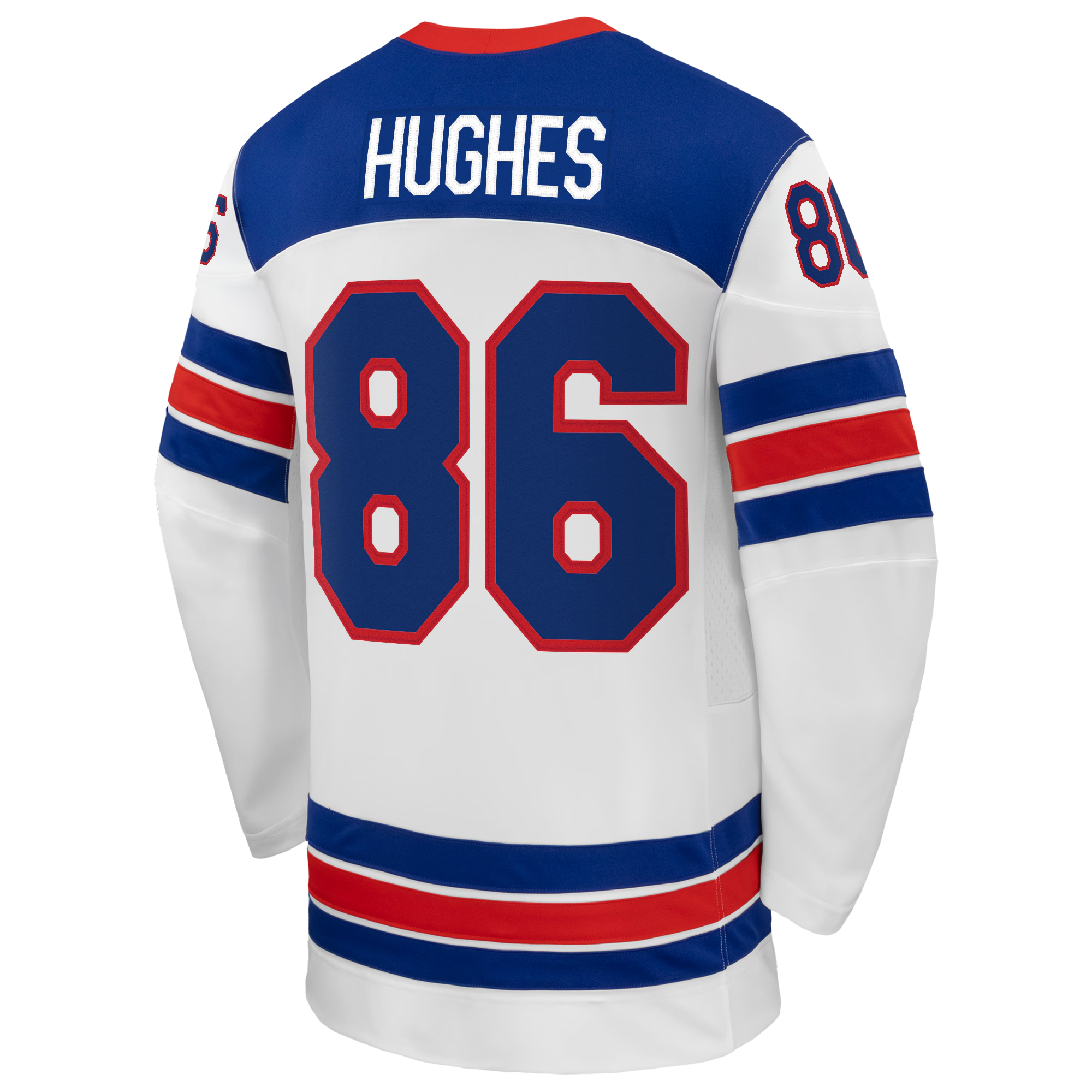 Jack Hughes #86 USA Hockey 2026 Away Jersey - Nike White
