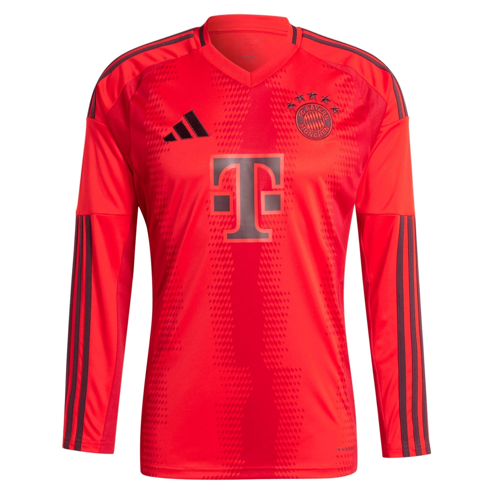 Jamal Musiala Bayern Munich  2024/2025 Home Long Sleeve Player Soccer Shirt - Red