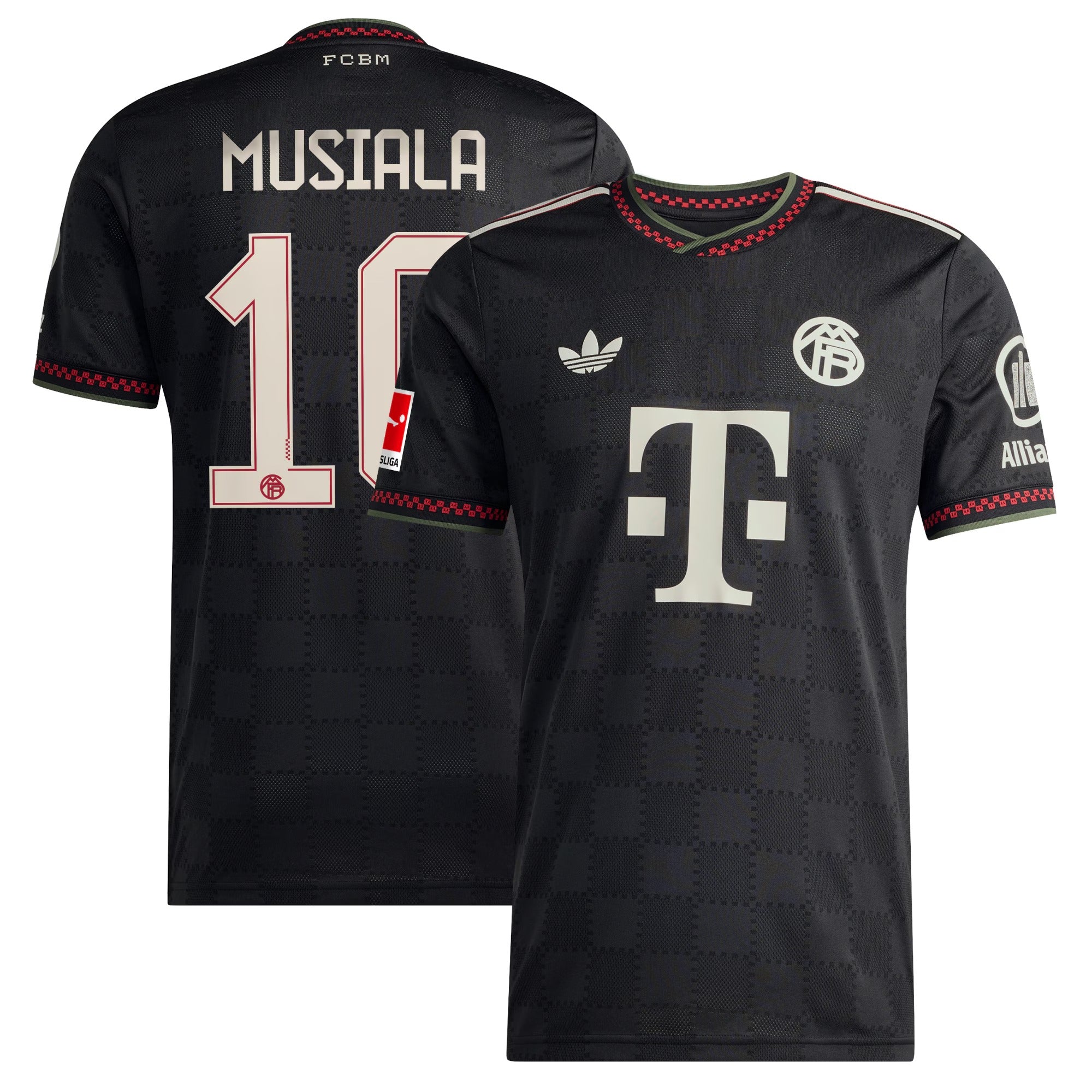 Jamal Musiala Bayern Munich 2025/26 Third Player Soccer Shirt - Black