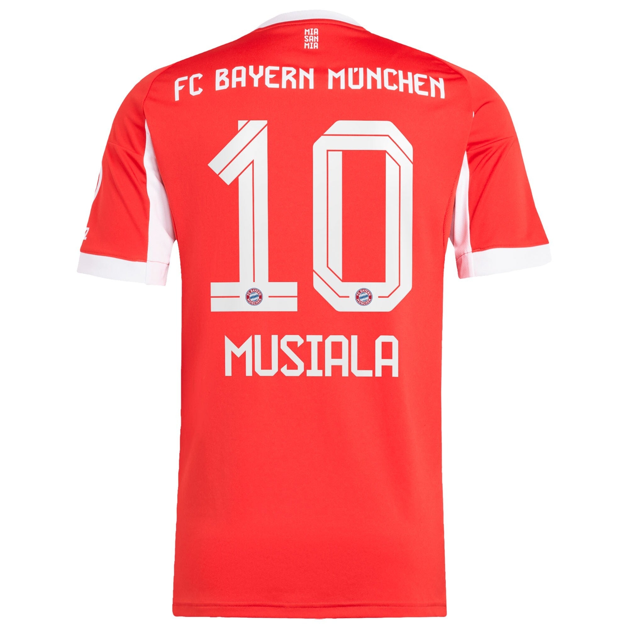 Jamal Musiala Bayern Munich Home 2025/26 Player Soccer Shirt - Red